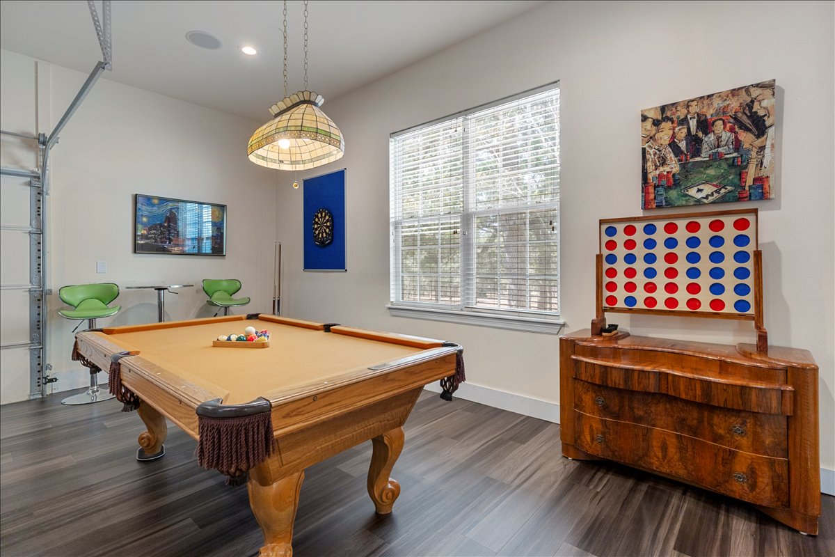Pool table and game room